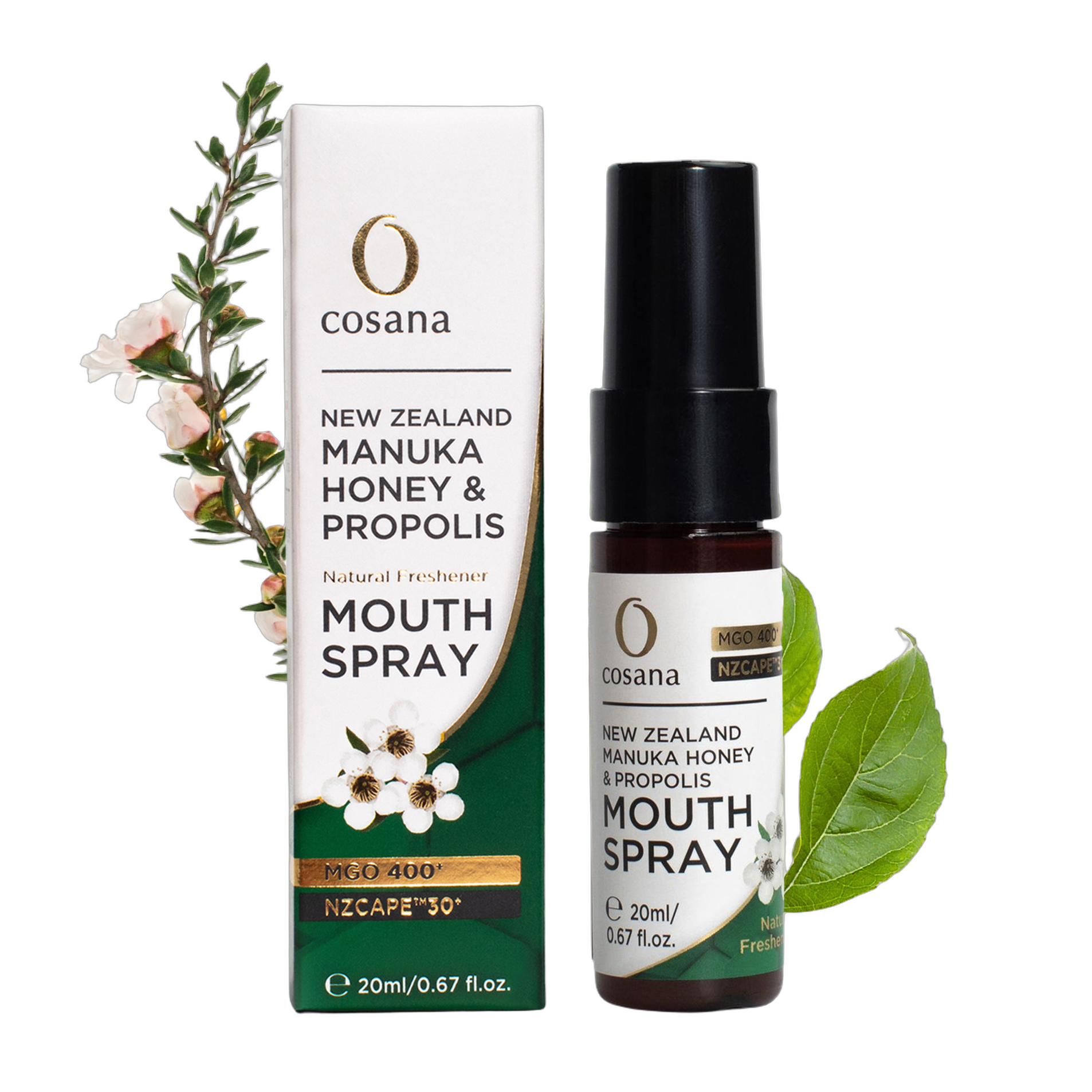 Cosana NZCAPE 30+ Propolis Mundspray mit Manuka Honig MGO 400+