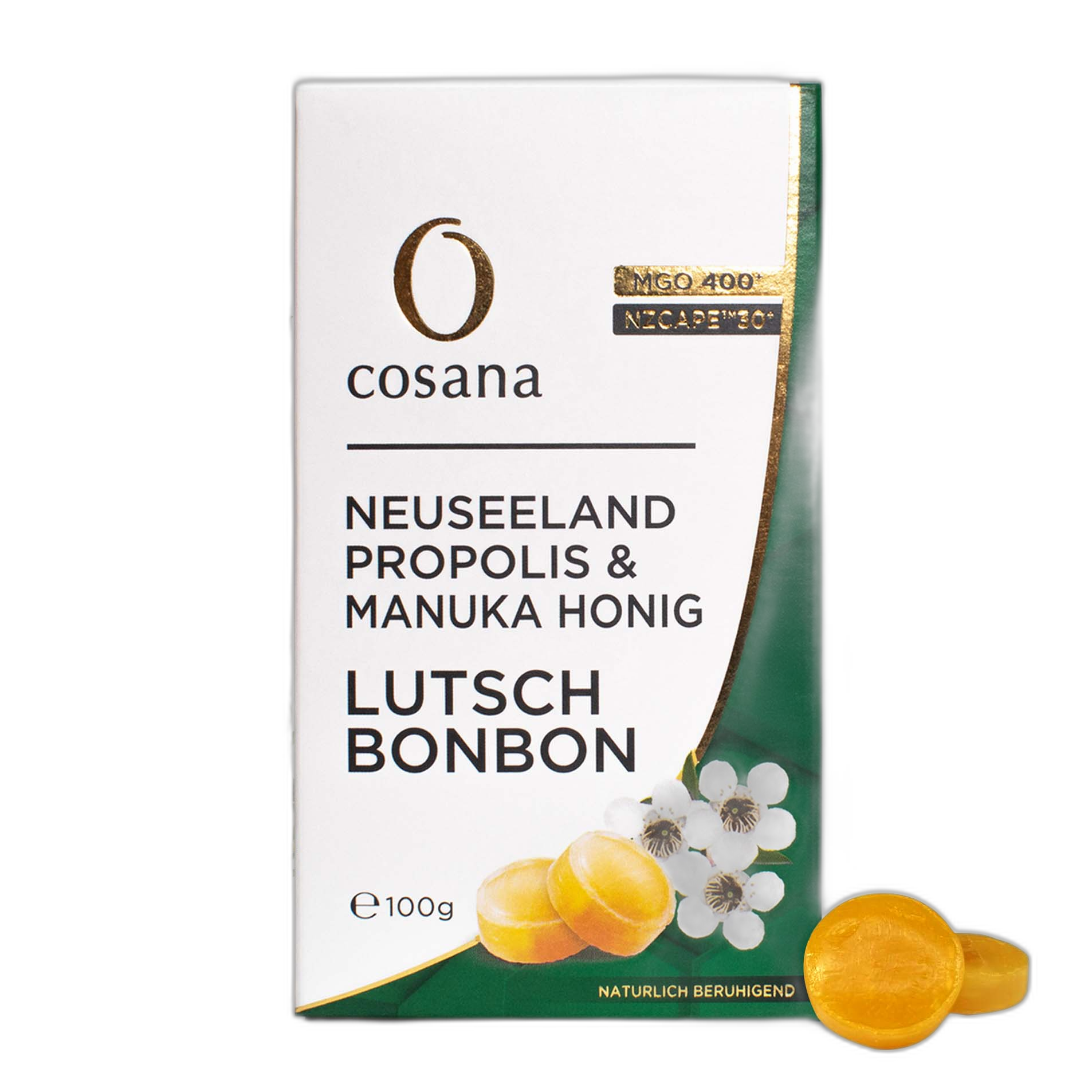 Cosana NZCAPE 30+ Propolis Lutschbonbon mit Manuka Honig MGO 400+